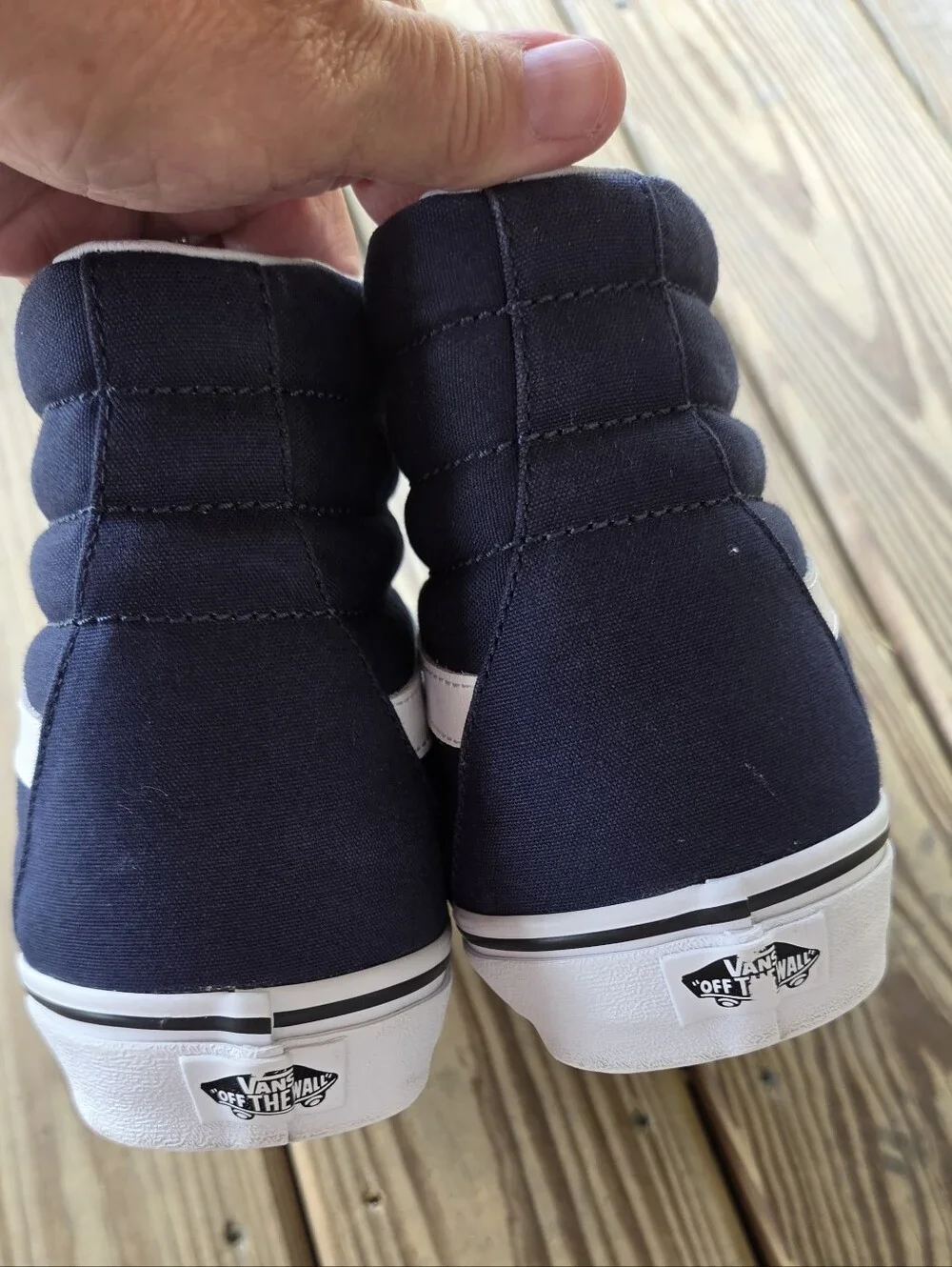 Vans Sk8-Hi Navy Blue High-Tops – Men's Size 12 (Like New)